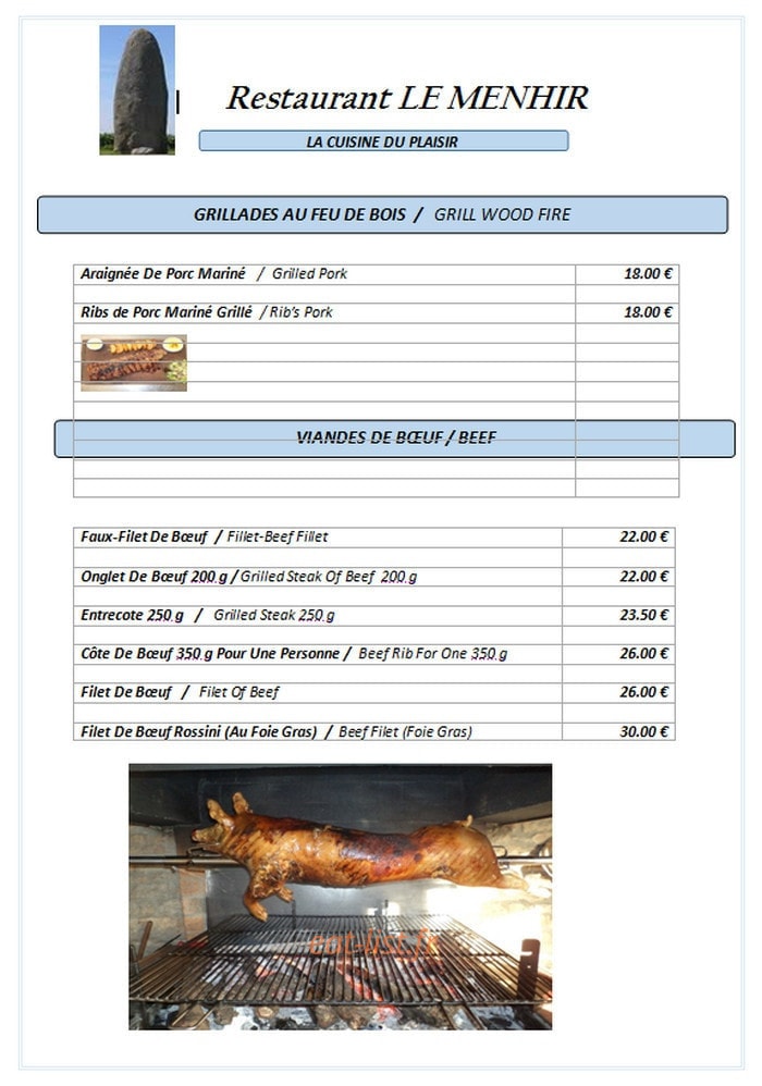 Le Menhir — carte page 3