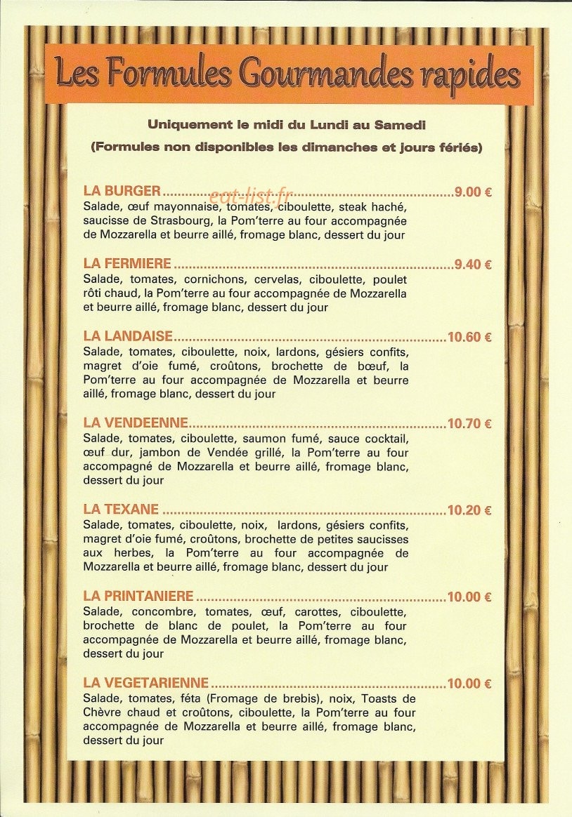 La Cipollina — carte page 1