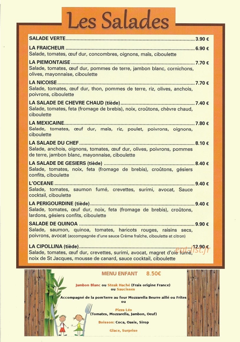 La Cipollina — carte page 3