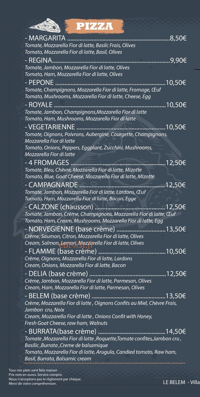 Le Belem — carte page 2