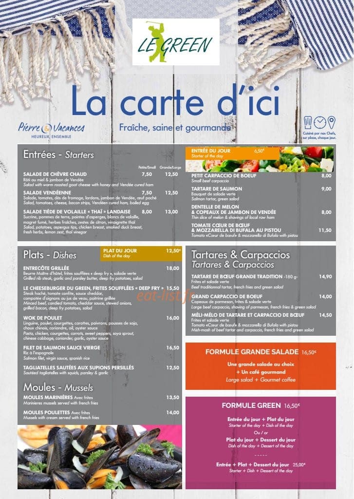 Le Green — carte page 1
