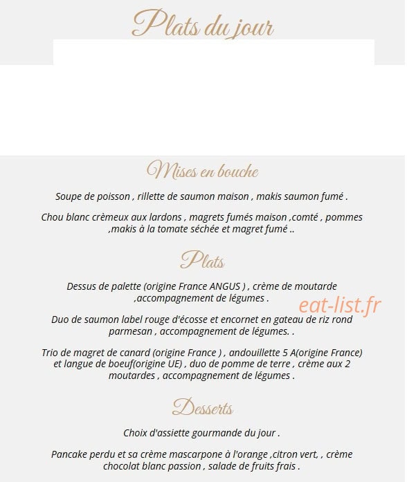 Le Relais Talmondais — carte page 1