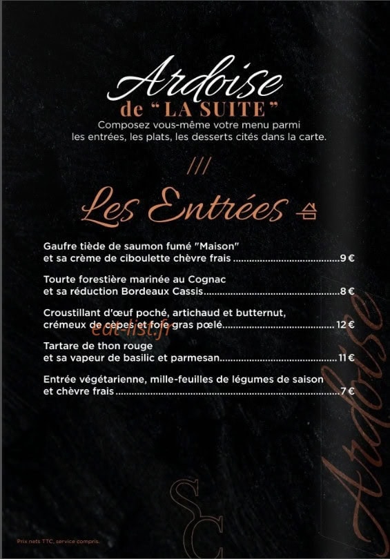 La Suite — carte page 2
