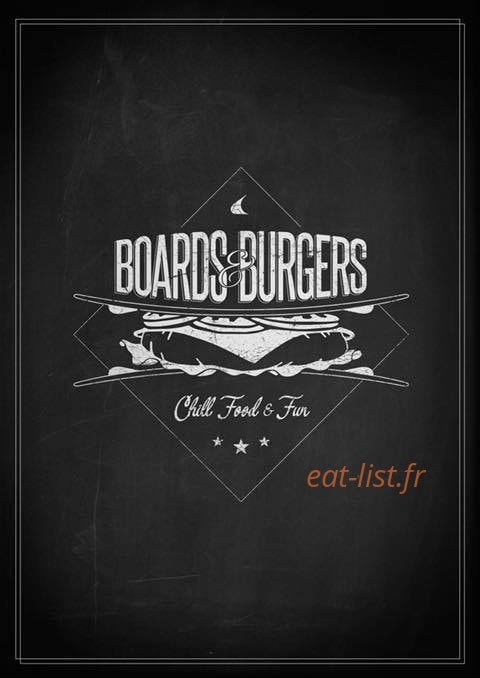 Boards’n’Burgers — carte page 1