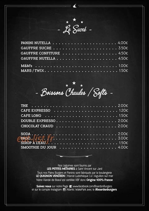 Boards’n’Burgers — carte page 4