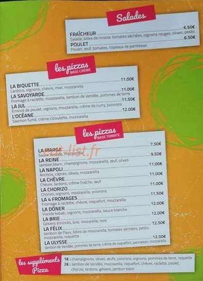 Le Snack du Bel Air — carte page 2