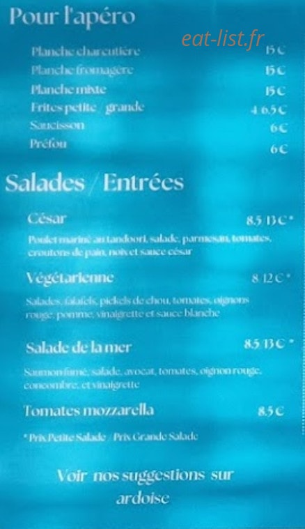 Les Flots Bleus — carte page 1