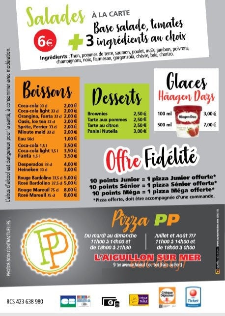 Pizza pp — carte page 6