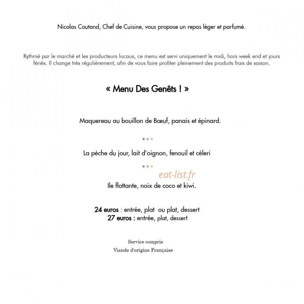 Les Genêts — carte page 1