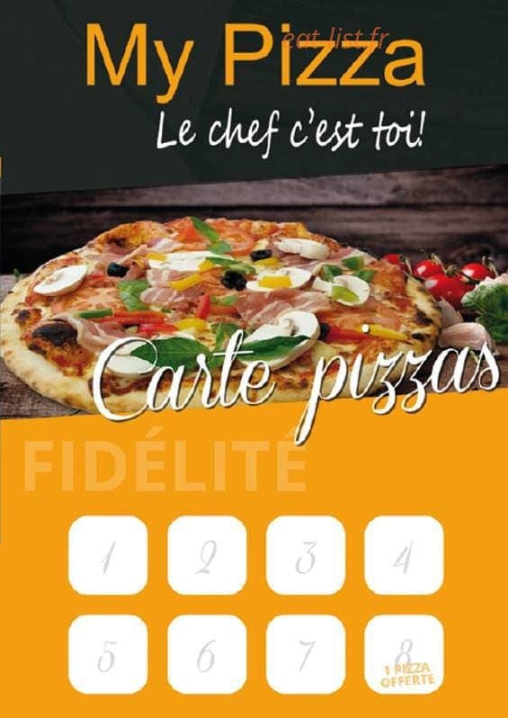 My Pizza — carte page 1