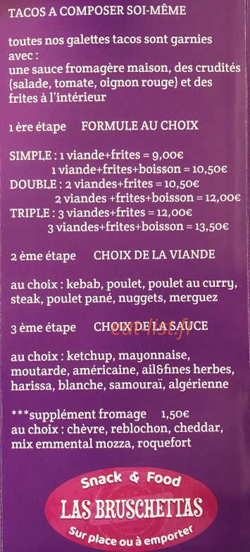 Las Bruschettas — carte page 5