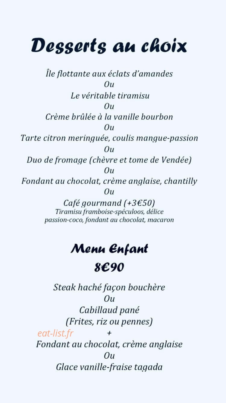 Le Bistrot Des Halles — carte page 2