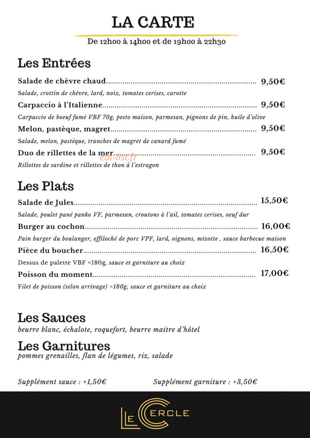 Le Cercle — carte page 1