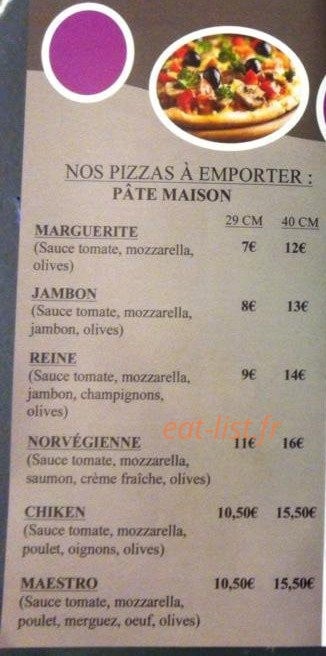 Mozza Pizza — carte page 2