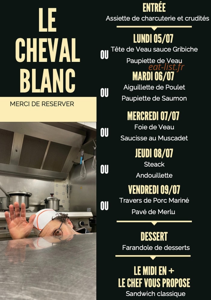 Le Cheval Blanc — carte page 1
