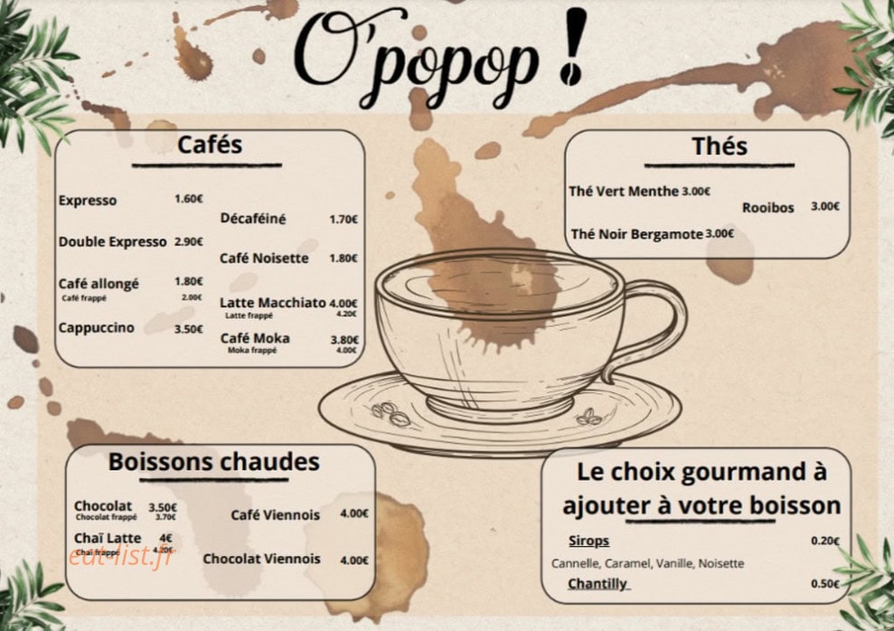 O'Popop — carte page 2