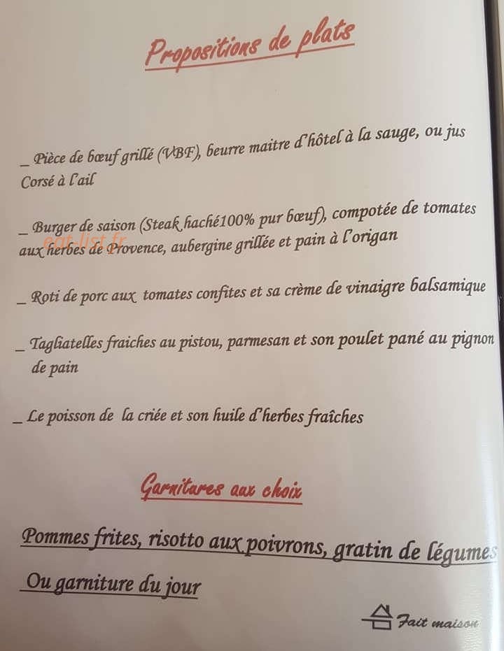 Le Relais des 5 Moulins — carte page 2