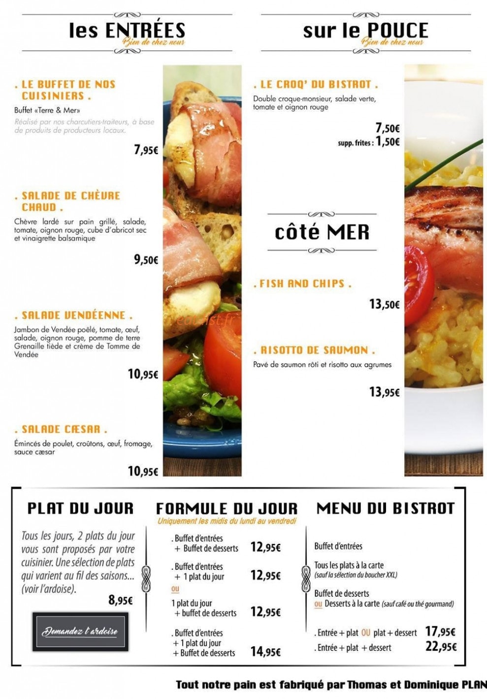 Ambiance Bistrot — carte page 2