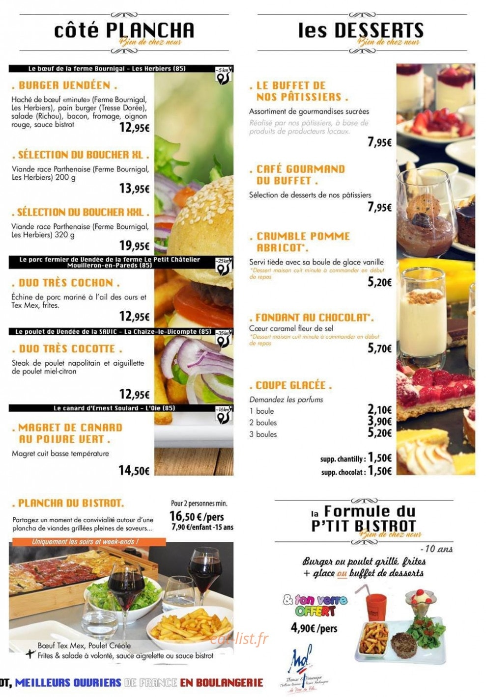 Ambiance Bistrot — carte page 3