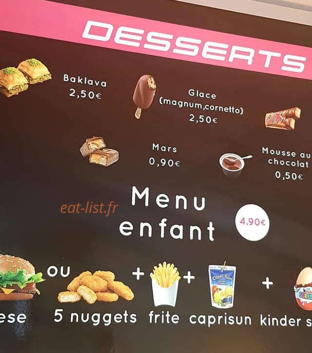Bee Bop Kebab — carte page 7