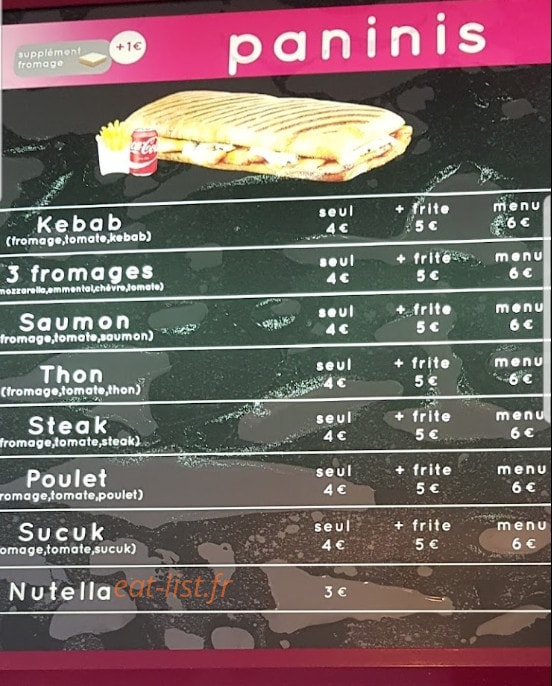 Bee Bop Kebab — carte page 2