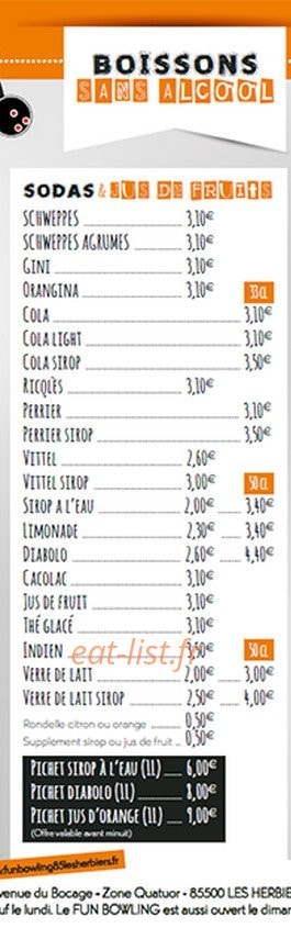 Fun resto — carte page 9