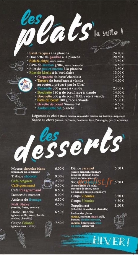 Fun resto — carte page 4