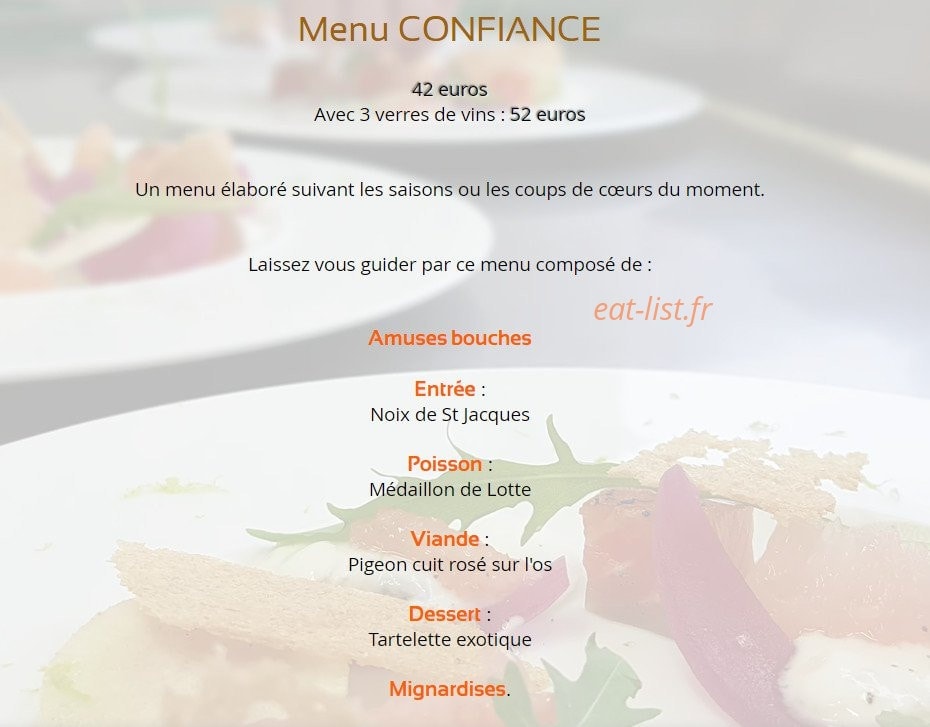 Restaurant Aroma — carte page 2