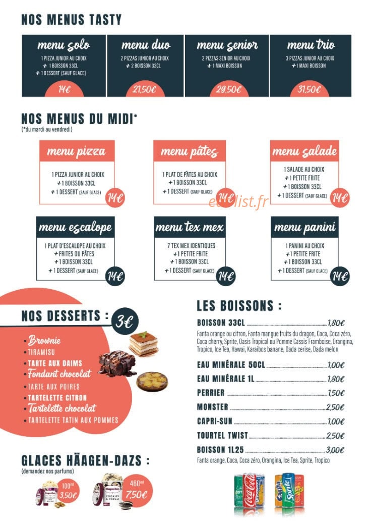 Tasty Pizza — carte page 4