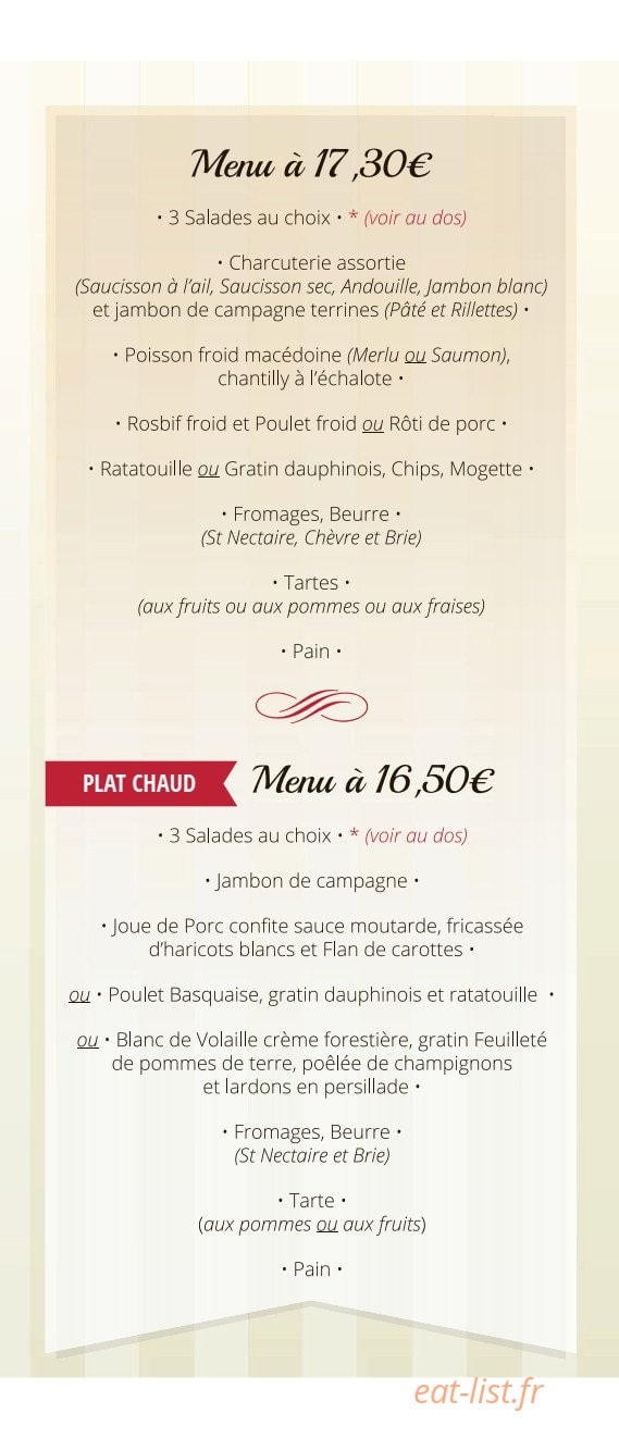 Rambeau Traiteur — carte page 13