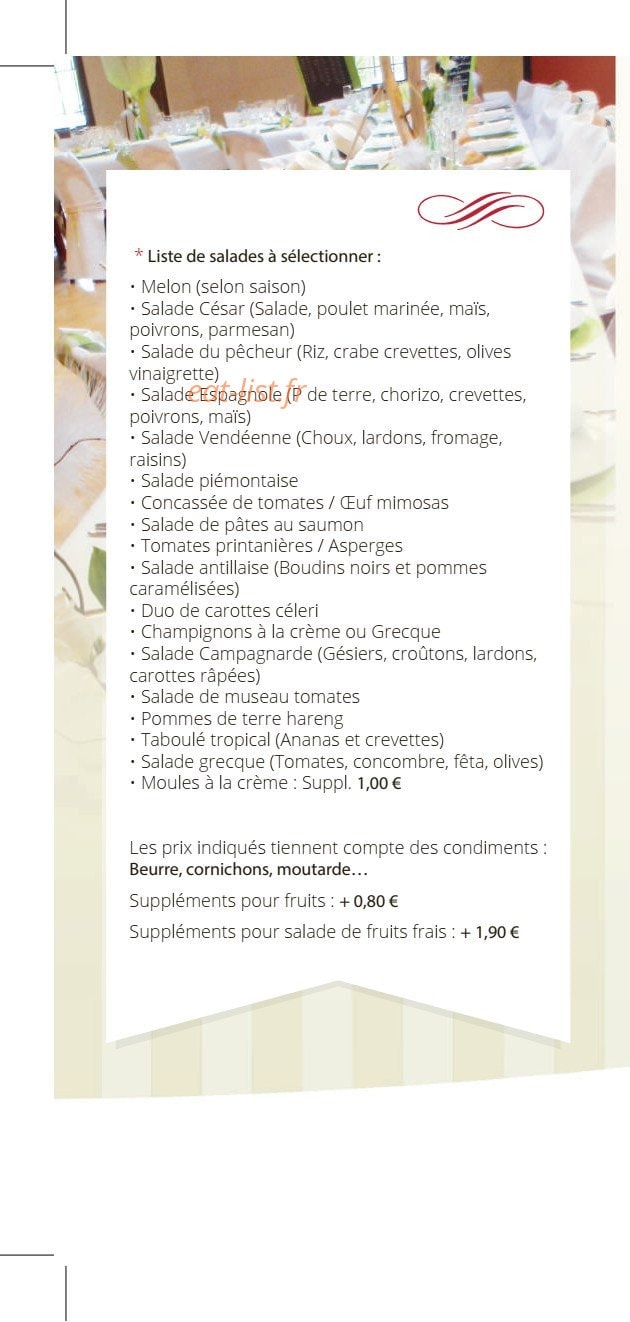 Rambeau Traiteur — carte page 15