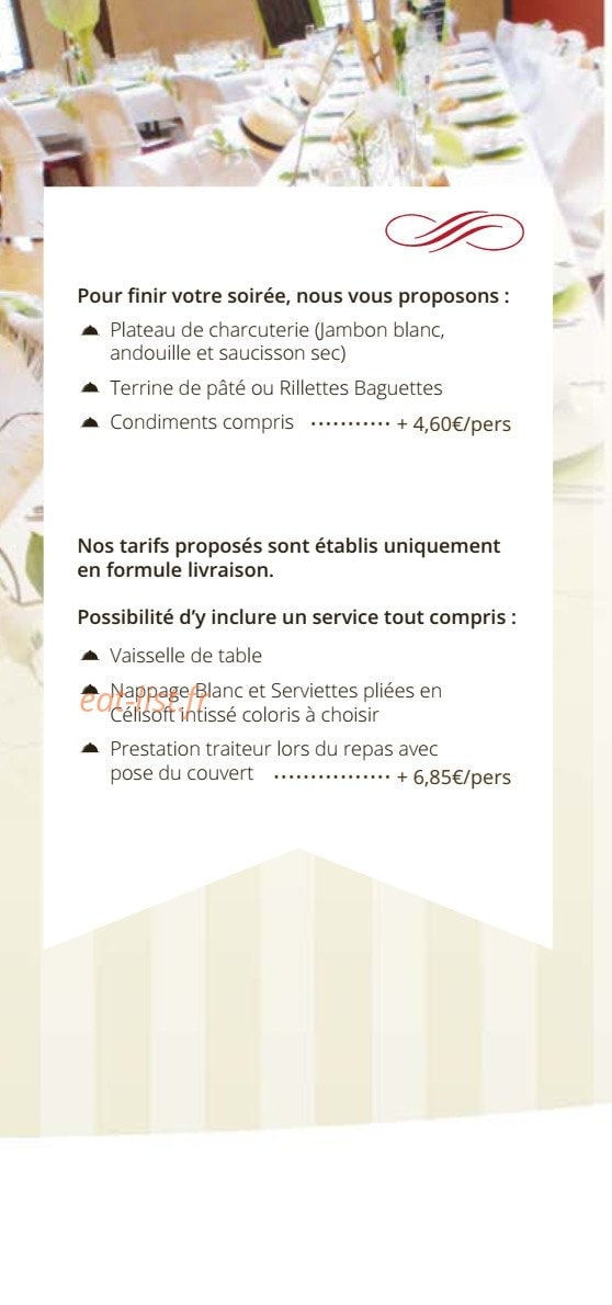 Rambeau Traiteur — carte page 5