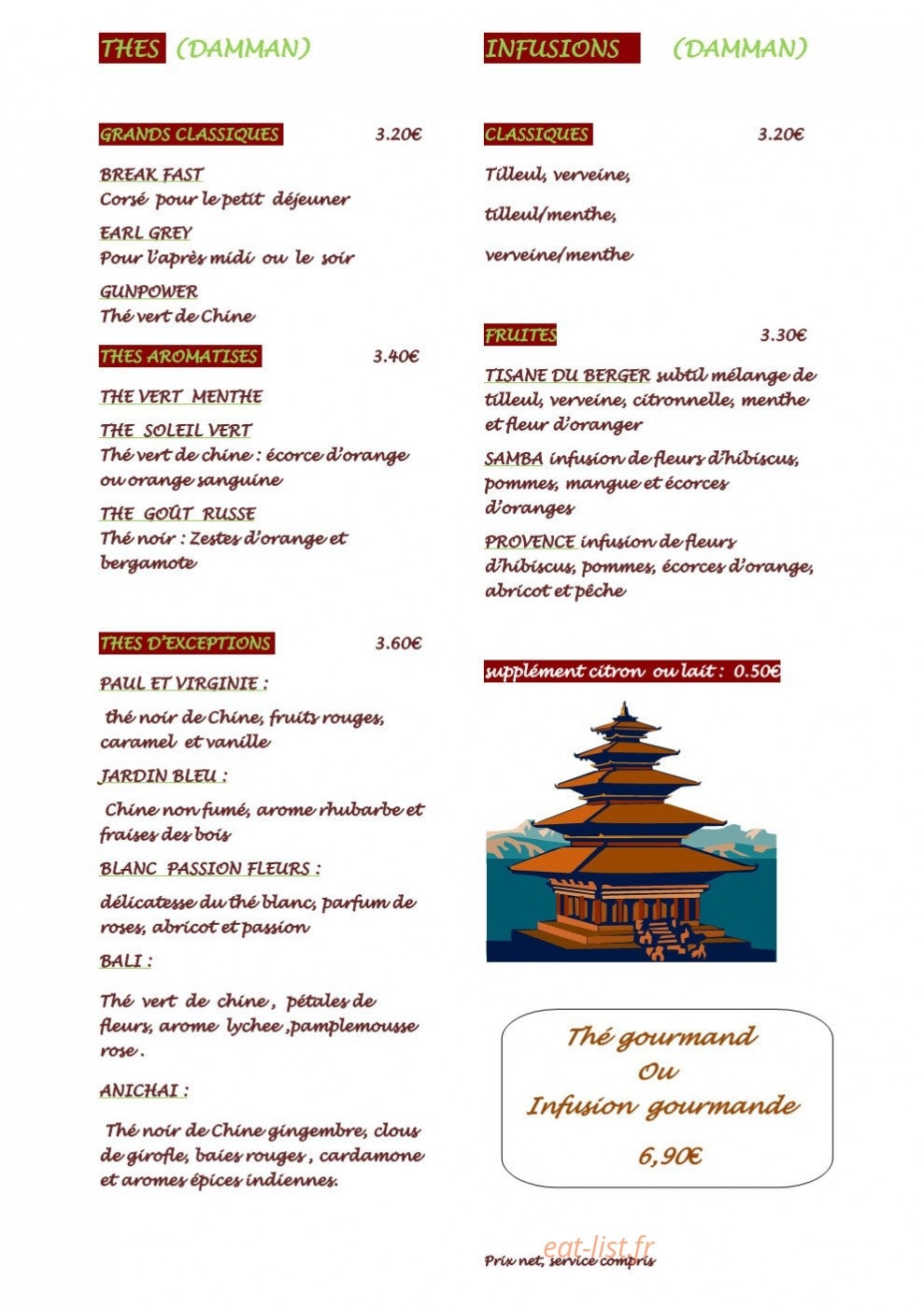 Crêperie Du Moulin — carte page 8