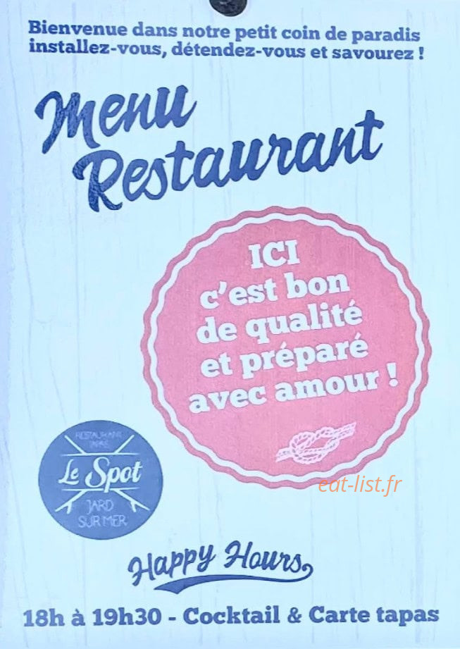 Le Spot — carte page 1