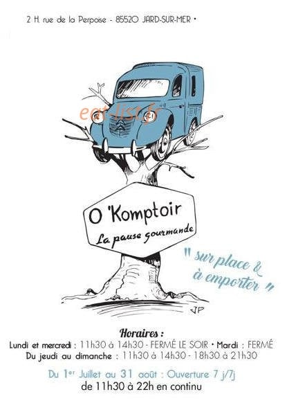O'Komptoir — carte page 1