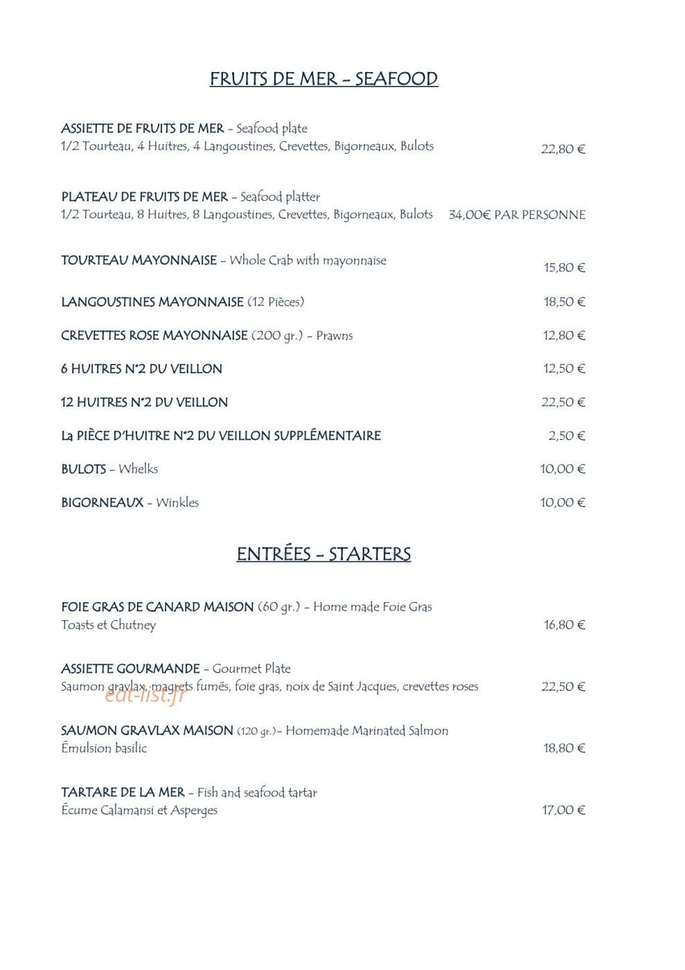 L'Océan — carte page 1
