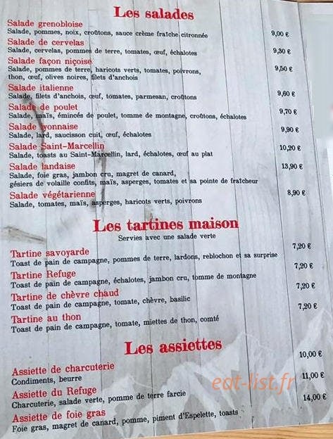 Le Refuge du Goulet — carte page 3
