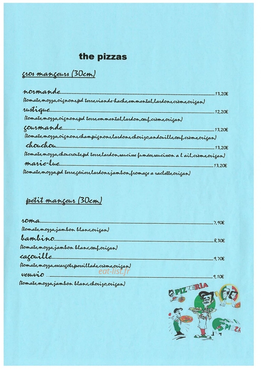 La tour de pizz — carte page 2