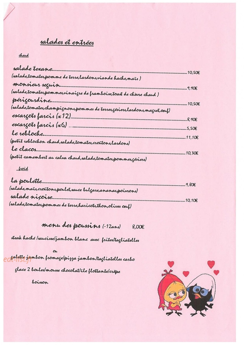La tour de pizz — carte page 1