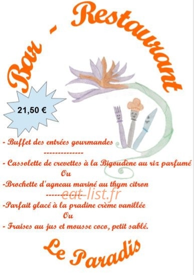 Le paradis — carte page 1