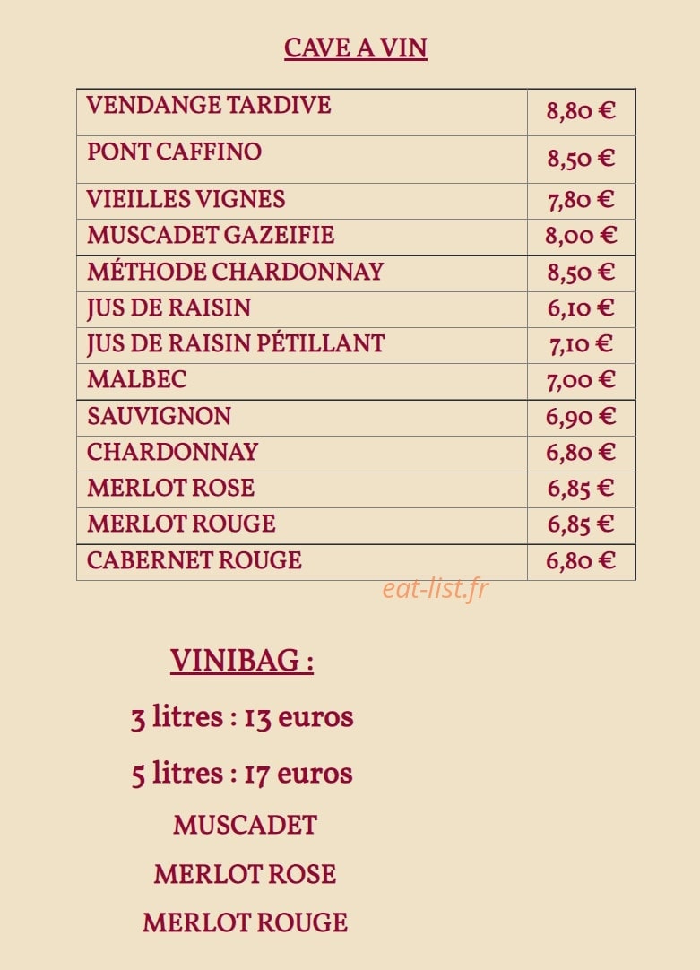L'Escale — carte page 1