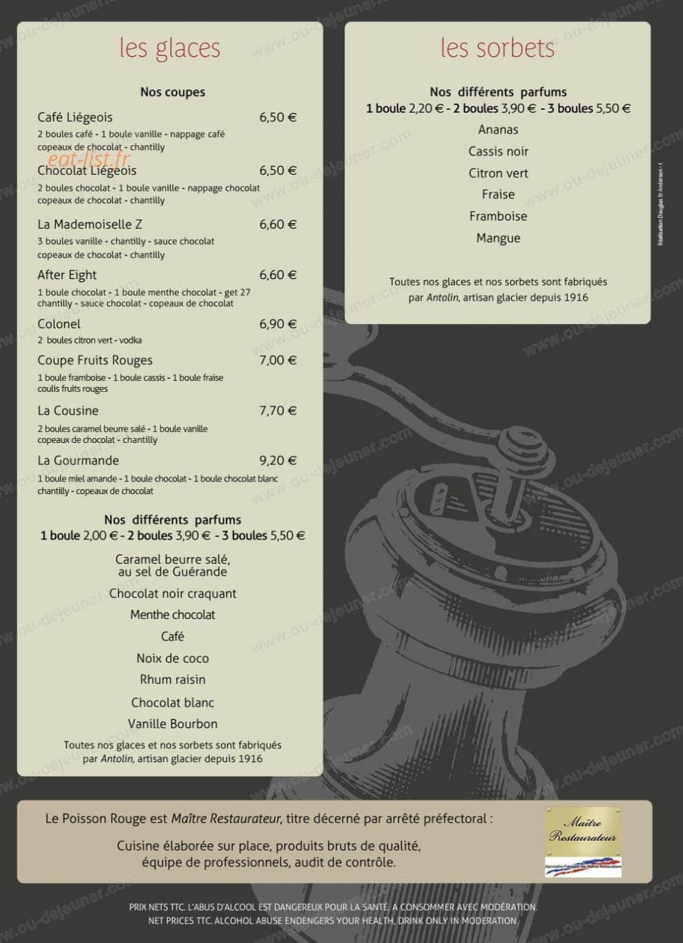 Le poisson rouge — carte page 4