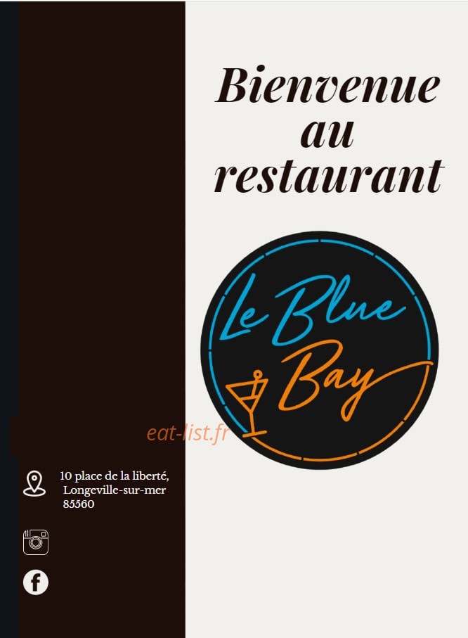 Le Blue Bay — carte page 1