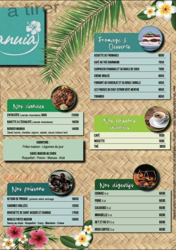 Manuia — carte page 1