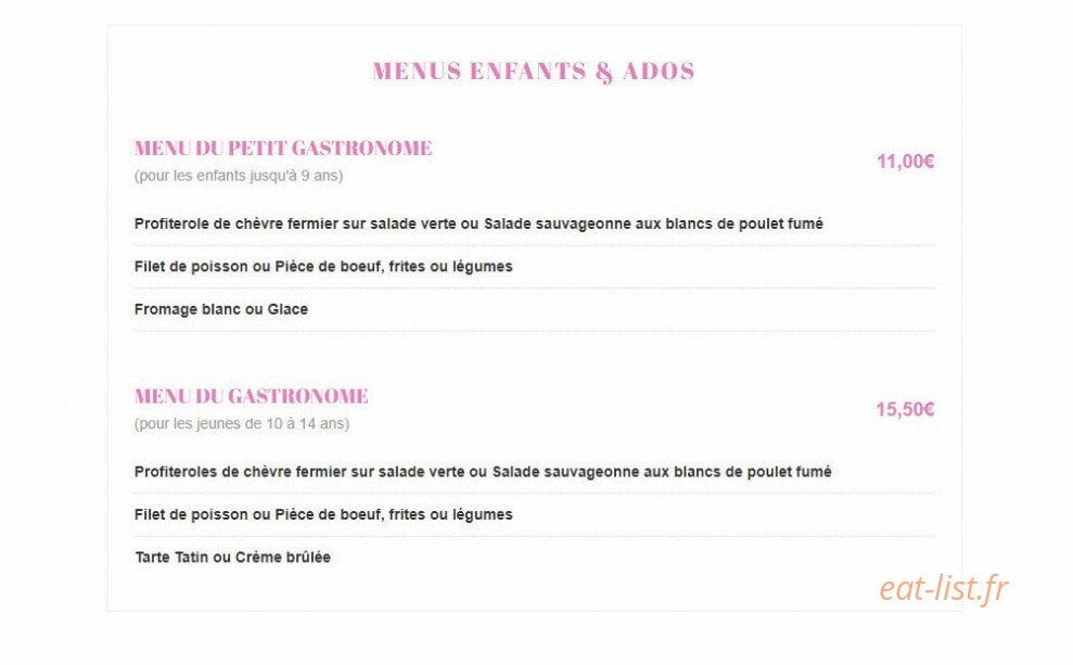 La Rose Trémière — carte page 3
