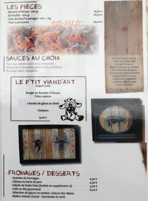 Viand'Art — carte page 3