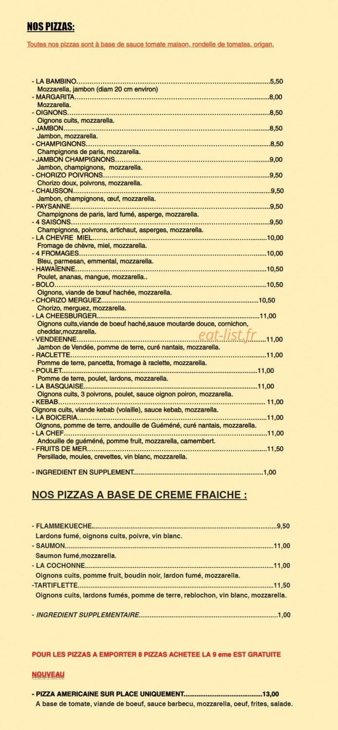Le boiceria — carte page 2
