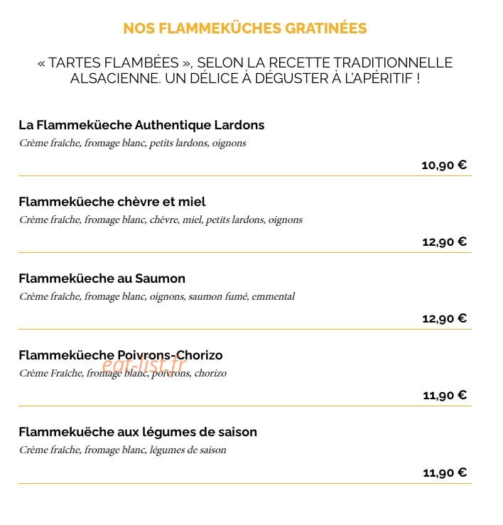 La Taverne — carte page 2