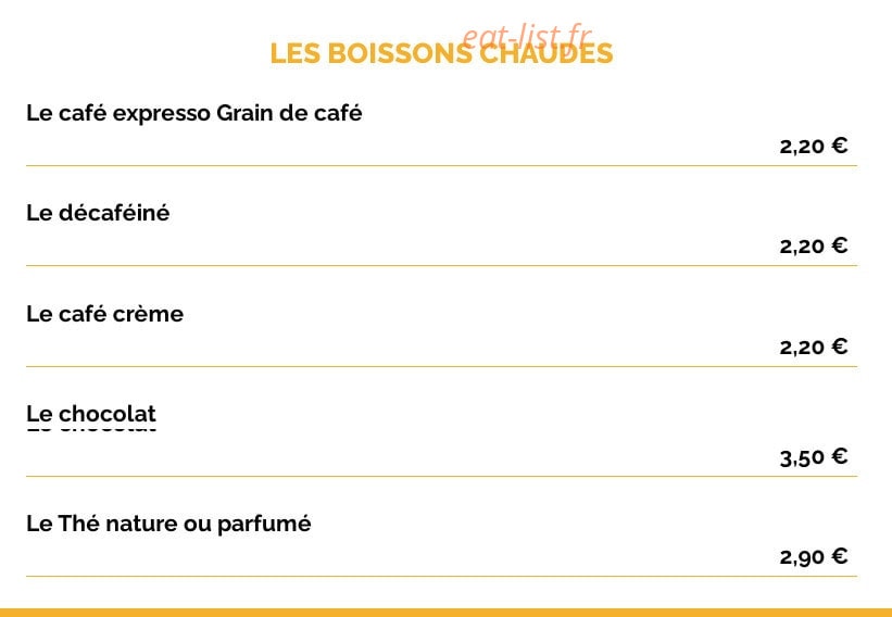 La Taverne — carte page 29