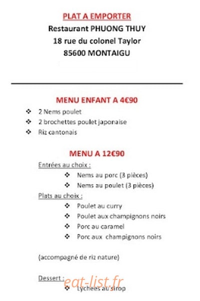 Phuong Thuy — carte page 1